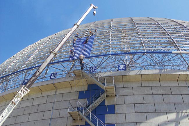 利川发电厂球形网架